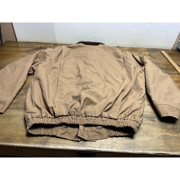 Bulwark Excel FR Midweight Jacket L-RG Brown Corduroy Collar Flame Resistant - Picture 11 of 12
